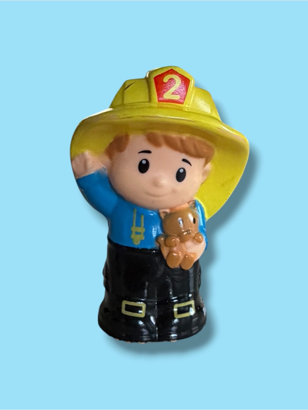 3 for $15 - Fisher Price Little People Firefighter with Cat